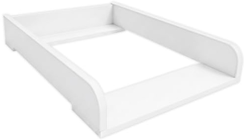 ComfortCove Cambiador Laterales Redondeados, 53,2 x 70cm, Blanco
