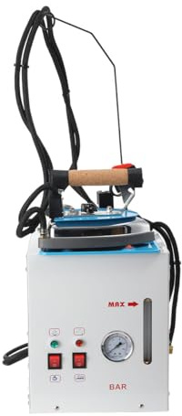 NICCOO Bügelstation Bügelanlage Professionell Dampferzeuger mit Bügeleisen | Elektrisch Dampfbügelstation, 1600W 220V Dampfbügeleisen Bügelsystem, 5L Wassertank, mit Regelbarem Dampfventil, Manometer