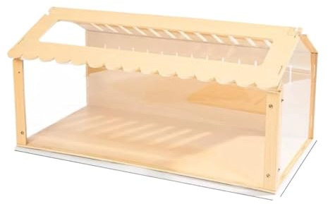 Hamsterbur Liten husdjursbur Hamstermiljö Hållbar Rymlig design Lättåtkomlig dörr Idealisk for hamstrar marsvin Dekorativt Funktionellt Förbättrar husdjurets komfort och aktivitet med robust ram(40 x2