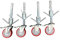 Classic Scaffold Tower Adjustable Castors (set of 4)