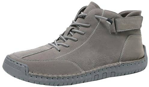 Chaussures d'extérieur pour homme - Bottes d'hiver imperméables en cuir antidérapantes - Chaussures de travail faites à la main - Chaussures de sécurité confortables - Chaussures pieds nus