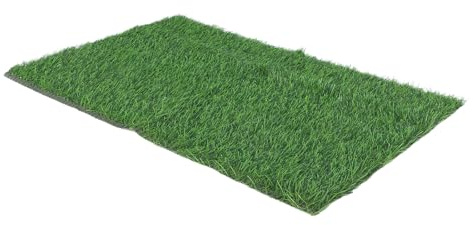 Genérico Tapete de Césped Artificial Blanco 40X60 CM para Baño Alfombra Antideslizante para Interiores y Exteriores Tapete Decorativo para Puerta y Suelo