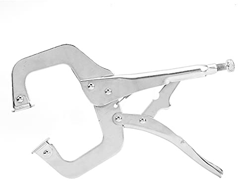 Gripzange in C-Form, Holzbearbeitung, Schnellklemmen, Befestigung, Schweißen, Multifunktionswerkzeug, 27,9 cm (11 Zoll), robuster legierter Stahl, rostfrei, verstellbare Backe für