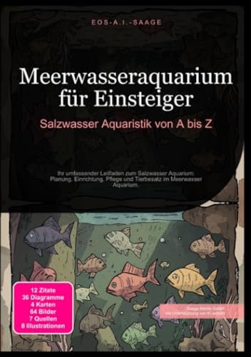 Meerwasseraquarium für Einsteiger: Salzwasser Aquaristik von A bis Z: Ihr umfassender Leitfaden zum Salzwasser Aquarium: Planung, Einrichtung, Pflege und Tierbesatz im Meerwasser Aquarium.