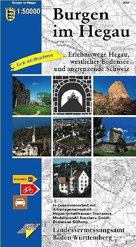 Burgen im Hegau: Erlebniswege Hegau, westlicher Bodensee und angrenzende Schweiz. Wander- und Radwanderkarte mit Broschüren: Erlebniswege Hegau, ... Modellprojekt Konstanz, Bodensee-Stiftung