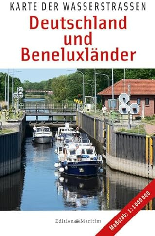 Karte der Wasserstraßen: Deutschland und Beneluxländer
