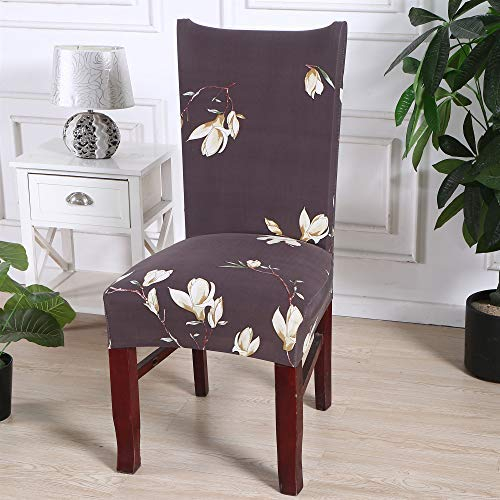 Stuhlhussen 4er Set Stretch Beschützer Stuhlbezug Stuhlüberzug, Morbuy Moderne Universal Elastische Spannbezug Hochzeit Weihnachten Partys Bankett Hotel Dekor (4 Stück,Magnolie)