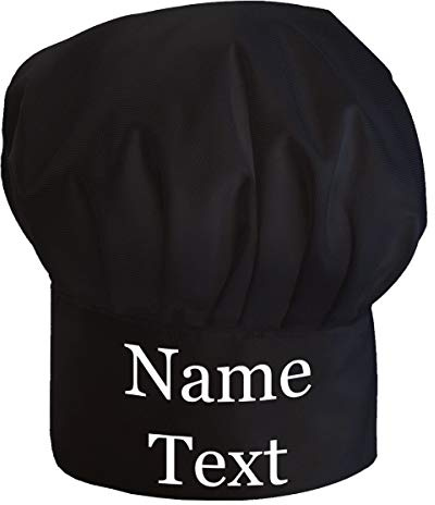 Ferocity Personnalisé de Cuisinier Chapeau Pour les femmes et les hommes Chef Adulte Noir [108]