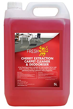 FRESH 365 Carpet Cleaner and Deodoriser with Cherry Fragrance, 5 Litres