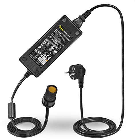LEICKE ULL convertitore di Alimentazione per Veicoli con raddrizzatore 120 W 12 V 10 A AC DC | Convertitore di Tensione da 230 V a 12 V dell'alimentatore dell'auto