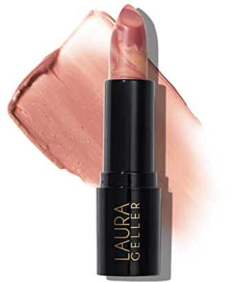 LAURA GELLER NEW YORK Italian Marble Sheer Lipstick - Berry Banana - Hydrating & Lightweight - Vitamin E & Caster Seed Oil - Cream Finish