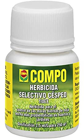 Compo Herbicida Selectivo para Césped Tidex 25 ml - Dosis para 1 mochila de 15 L