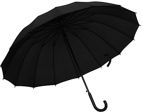 vidaXL Paraply automatisk klassisk Resa liten kompakt svart Ø 105 cm/Ø 120 cm