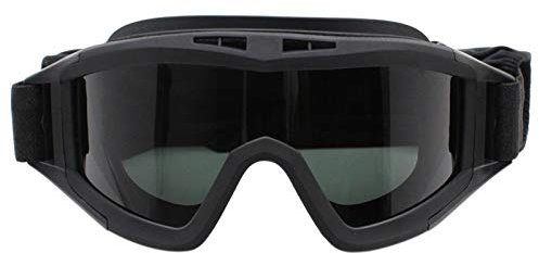 ZJCNHY Cross Brille Goggles Gläser schwarz 3 Objektiv Motorrad Winddichte Schutzbrillen Motorradbrille (Color : Black)