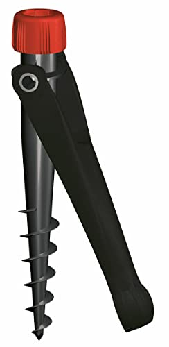 Krinner Vario Drill 20006 - Supporto per ombrellone, per Spiaggia, Terra, Prato, Giardino, Tempo Libero e Campeggio, Prodotto in Germania,
