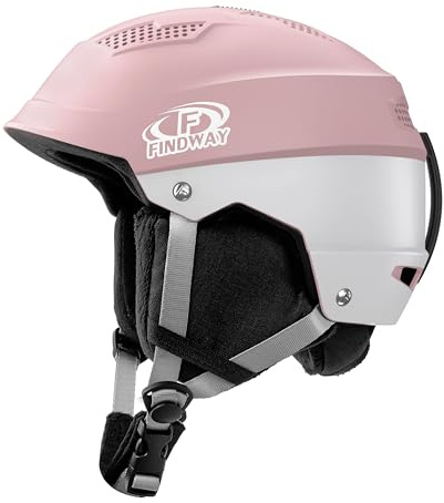Findway Pro Ski Helmet, Goggle Compatible Snowboard Helmet,[Safety-Certified & Removable Liners] Shockproof and Lightweight Snow Sports Helmet for Men, Women & Youth