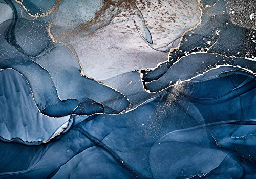 wandmotiv24 Fototapete Steinoptik Kunst Wasserfarben, 200 x 140cm - selbstklebende Strukturtapete, Wanddeko, Wandbild, Wandtapete, Stein Acryl Marmor Aquarell M6568