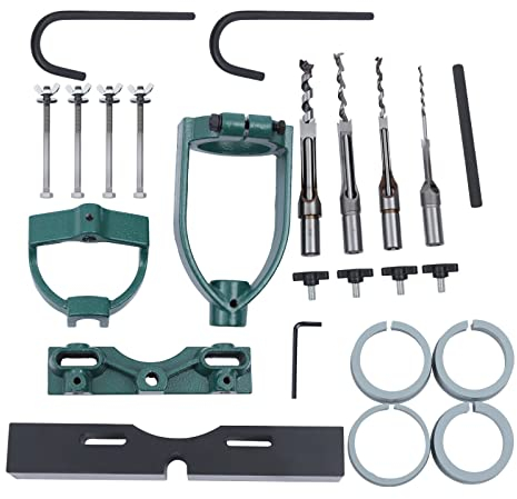 Vierkant-Stemmbohrer Stemmbohreraufsatz für Bohrmaschine Holzbearbeitung Tischbohrmaschinen Lochsäge Stemmmaschine Meißel Bohrer Quadratlöcher Locator Stemm und Zapfenwerkzeuge Lochsäge Stemmmaschine