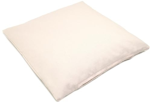 Giraffenland Coussin Bio aux cosses de Sarrasin 40x40cm, Tissu en Coton sergé écru, avec cosses de Sarrasin Bio, Directement rempli