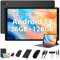 RUSHAR 10 Zoll Android 14 Tablet PC, Dual 4G LTE SIM & 5G WiFi, 36GB RAM+128GB ROM (TF 1TB), Octa-Core, IPS 1920P FHD, 13MP+8MP, 8000mAh, Bluetooth 5.0, Mit Tastatur|Mäuse|Schutzhülle, Schwarz