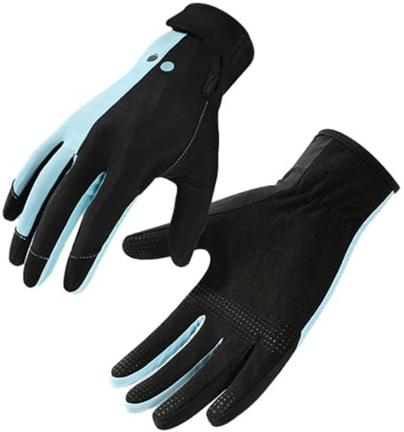 Tauchhandschuhe 1 paar Sommer Tauchen Handschuhe for Männer Frauen Schnorcheln Paddeln Surfen Kajakfahren Kanu Neoprenanzug Handschuhe Wasser Sport Fäustlinge Neoprenhandschuhe ( Color : Blue , Größe