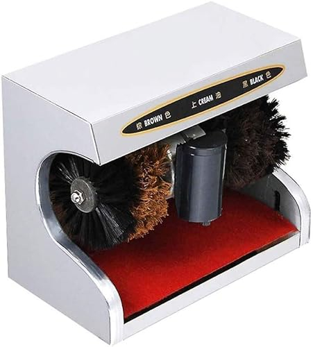 ASEENXPS Grattoir de botte Les grattoirs de botte d'origine Cireuse à chaussures Machine de cirage de chaussures électrique Brosse automatique Capteur de chaussure vertical Convient for le hall d'entr