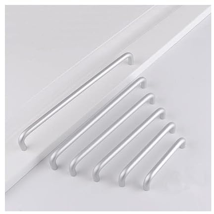 CCBFLA Schrankgriffe Massive Lange Schrankgriffe aus Aluminiumlegierung, golden/schwarz/Silber, einfache Möbel, Küchen- und Badezimmerbeschläge, Türgriffe (Farbe: 1 Stück matt, Größe: Loch 160 mm)
