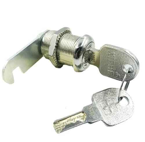 Nockenschloss for Werkzeug oder Geldkassette, Turnschrank, Schiebetür, Schulspind, Büroschublade, Hardware-Sicherheit, DIY, Rarelock MS486, 1 Stück(Key Alike 30mm-01)