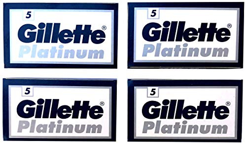 Gillette Platinum Dubbeleggade Rakblad, 20-pack