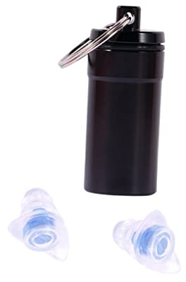 IWOWHERO 1pair Musician Silicone Earplugs for Noise Reduction Reusable Hearing Portable Bottle Comfortable Fit for Concerts and Sleep