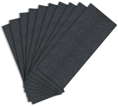 Sandphyrre Sandpaper Set, 10 Sheets 180 Grit coarse Sand Paper, Wet and Dry Sandpaper for Wood, Walls, Glass, Plastic and Car Paintwork Sanding, 9 x 3.6 Inches