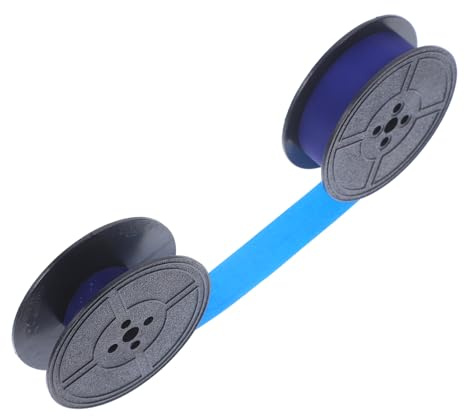 Sewroro Nylon Farbband für Schreibmaschine Ersatzband mit Blauer Tinte ohne Verblassen Kompatibel für Alte Mechanische Schreibmaschinen im Büro und Haushalt