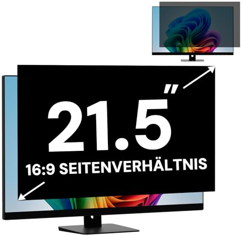 FYJRCY Blickschutzfolie Monitor 21,5 Zoll für 16:9 Seitenverhältnis (47.7 x 26.8 cm), Abnehmbarer 21,5 Zoll Monitor Sichtschutzfolie, Computer Monitor Blickschutzfilter und Blendschutz Blaulichtblock