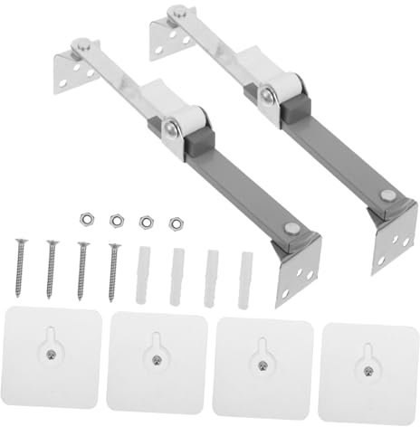 BRIGHTFUFU 2pcs Adjustable Tv Wall Mount Bracket Anti-tilt Safety Device for 14-20cm Flat Screen Tvs, Universal Wall Monitor Stand for Home and Office Use