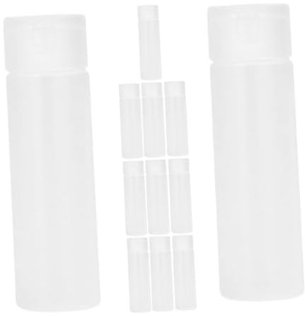 OSOLADY 12pcs 12ml Flip-top Refillable Lotion Bottles Portable Travel Shampoo and Conditioner Containers Leak-proof Empty Liquid Soap Dispenser for Bathroom Toiletry
