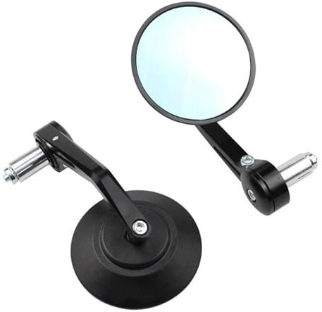 ZGVGFAFLPQ Specchietti Laterali Manubrio Specchietti Retrovisori Universali per estremità Manubrio Moto 7/8 22 Mm Accessori Ricambi per Moto Maniglia Motociclo Specchietto