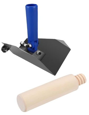 Cazzuola per angoli interni in acciaio inossidabile, strumento per intonaco ad angolo retto con comoda impugnatura in legno, strumento di finitura per angoli per cartongesso, per la riparazione delle