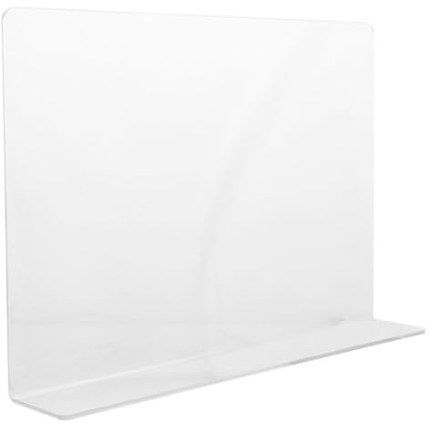 WHAMVOX Paraspruzzi Facile da Pulire Rettangolare in Acrilico Lavabo per Protezione Anti-Schizzi Design Minimalista per Cucina e Bagno