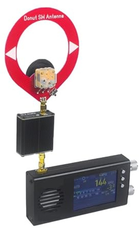 Receptor De Radio Portátil De Banda Completa FM/MW/Onda Corta/LW con Amplificador De Antena Tipo Donut(Black)