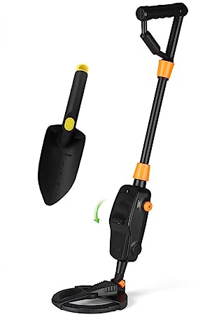 Metal Detector Professionale, MD1008A Metal Gold Detector Pinpointer Palmare Gold Treasure Underground Metal Detector Tracker Seeker Finder for adulti Bambini(With Shovel)