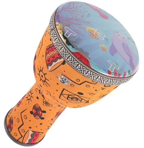 8 Zoll Djembe Trommel für Anfänger und Erwachsene, Tragbar | Pvc, Lauter Klang, Bühne und Unterricht, Geeignet für Kinder, Leicht zu Nutzen