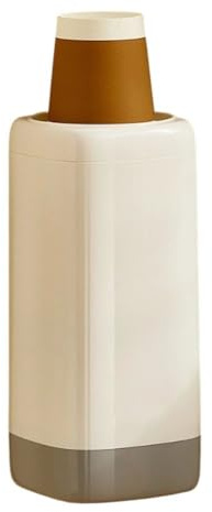 Homeponnew Dispenser usa e getta, porta bicchieri di carta da parete, impermeabile e antipolvere, contenitore in plastica ABS per cucina, ufficio e casa
