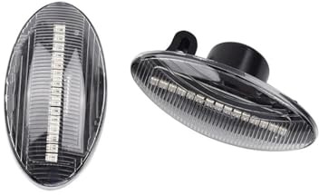 Direccional Coche Para Suzuki Swift MZ EZ FZ Para Vitara Para Jimny Para Splash Para Grand APV Para Arena Para Alto Lateral Lámpara Intermitente Luces Señal Giro LED Señalizador Giro(Dynamic Smoked)
