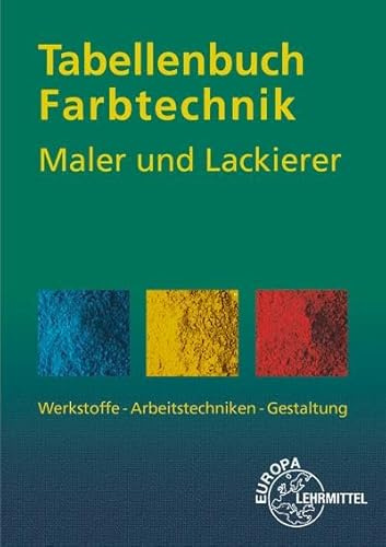 Tabellenbuch Farbtechnik Maler und Lackierer: Werkstoffe - Arbeitstechniken - Gestaltung