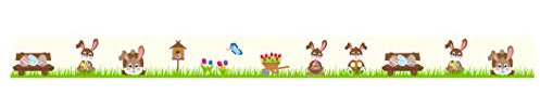 Ursus 59050084 - Masking Tape, Häschen, Klebeband aus Papier, ca. 15 mm x 10 m, einseitig bedruckt, lösungsmittel und säurefrei, ideal für Scrapbooking