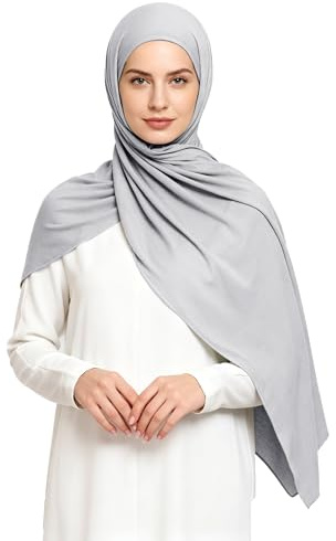 Lina & Lily Maxi Hijab Jersey Premium, Kopftuch Schal Turban für Muslimische Frauen