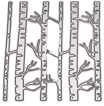 Stanzenshop Stanzschablone: Mehrere Birkenbäume nebeneinander - Wundervolle Kreativ-Tool für DIY-Projekte, Traumhaft Naturgetreue Design, Einfache Anwendung, Ideal für Scrapbooking und Papierkunst.