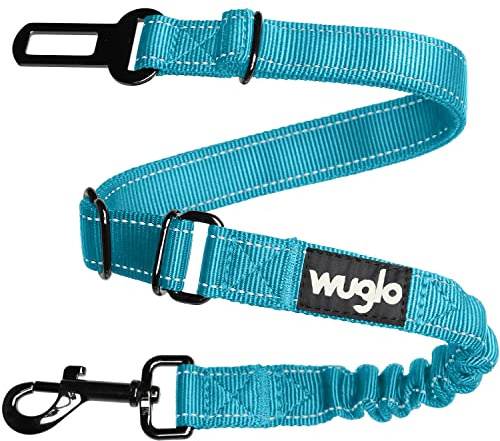 WUGLO Ceinture Chien Voiture | Longueur réglable de 30 à 95 cm | Élastique