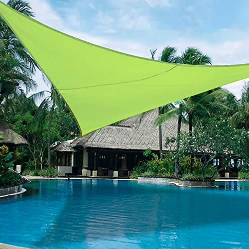 Hilftio Sonnenschutz Balkon ohne Bohren 5x5x5m Markisenstoffe meterware Segeltuch Pergola Wasserdicht mit Sonnensegel Befestigung Trampolin Dach Garten Balkon, Grün