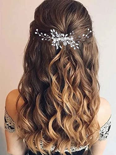 Bufenia Peigne pour Cheveux de Mariée avec Strass - Accessoires pour Mariage